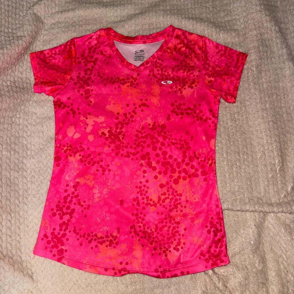 Champion Pink and Orange Short Sleeve Tee
